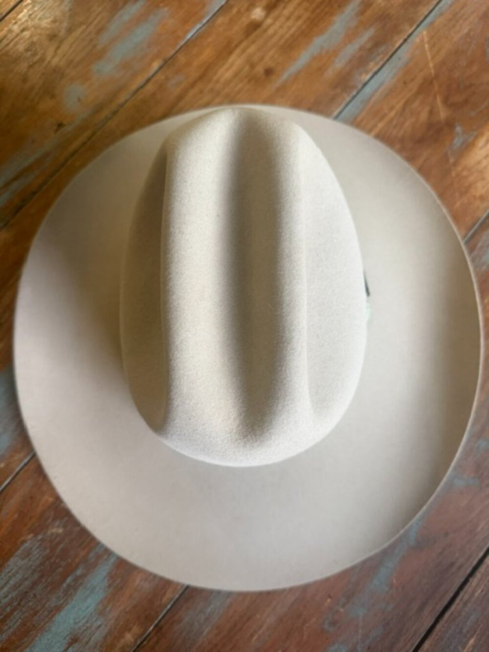 Vintage Resistol 3X Beaver Fur Felt Cowboy Hat Silver Belly 6 7/8 QH60 W221 MINT - Picture 2 of 10